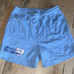 Blue Graphic Shorts